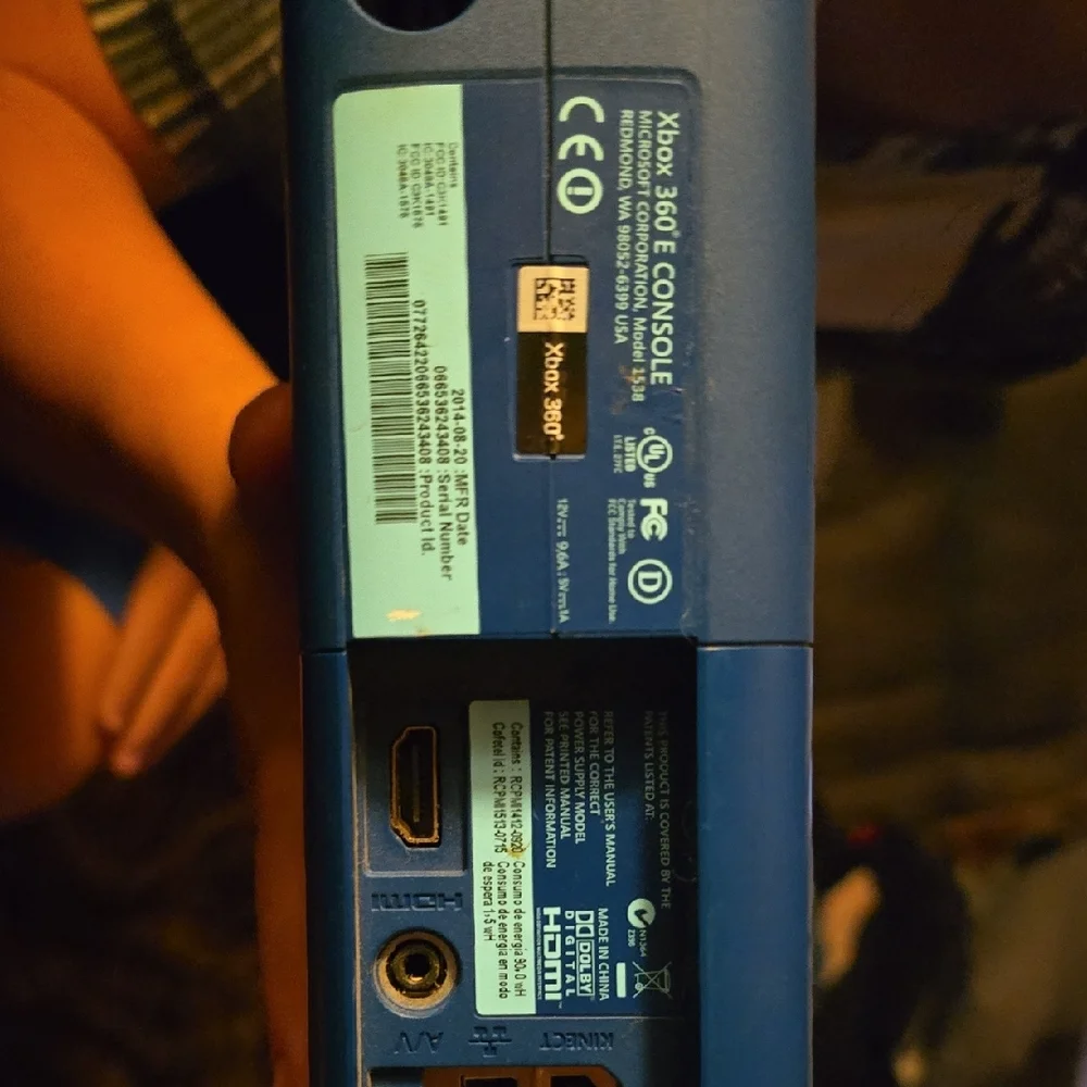 Xbox 360 Blue Console